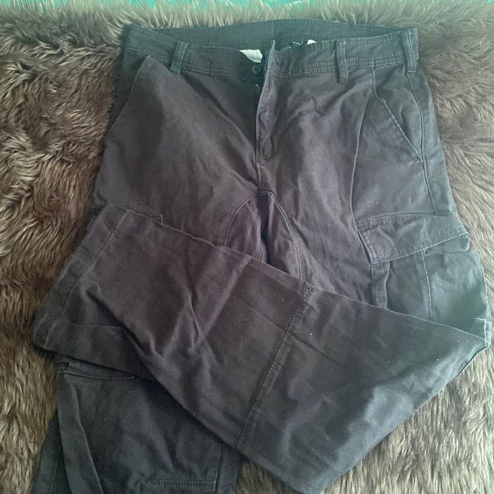Black cargo jeans